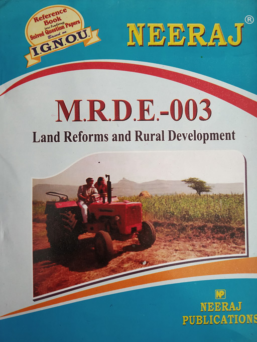 Neeraj MRDE - 003 Land Reforms and Rural Development